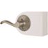 Wave Dummy Door Lever Left Handed Satin Nickel