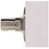 Wave Dummy Door Lever Left Handed Satin Nickel