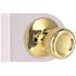 Tulip Dummy Door Knob Bright Brass