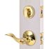 Wave Deadbolt and Entry Combo Pack 2-3/8: and 2-3/4" Backset Grade 3 Bright Brass