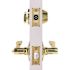 Wave Deadbolt and Entry Combo Pack 2-3/8: and 2-3/4" Backset Grade 3 Bright Brass