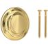 Single-Sided Replacement Plate Bright Brass