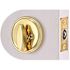 Single-Sided Deadbolt 2-3/8" and 2-3/4" Backset Grade 3Bright Brass