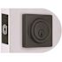 Contemporary Single Cylinder Deadbolt 2.375 and 2.75in. Backset Grade 3 Matte Black