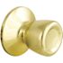 Tulip Passage Knob 2.375 and 2.75in. Backset Grade 3 Bright Brass