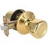 Tulip Passage Knob 2.375 and 2.75in. Backset Grade 3 Bright Brass