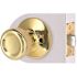 Tulip Passage Knob 2.375 and 2.75in. Backset Grade 3 Bright Brass