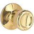 Tulip Passage Knob 2.375 and 2.75in. Backset Grade 3 Bright Brass