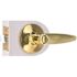 Shield Security Straight Privacy Door Lever 2-3/8" and 2-3/4" Backset Grade 3 Bright Brass 6-Pack