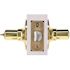 Straight Privacy Door Lever 2-3/8" and 2-3/4" Backset Grade 3 Bright Brass