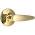 Straight Passage Door Lever 2-3/8" and 2-3/4" Backset Grade 3 Bright Brass