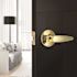 Straight Passage Door Lever 2-3/8" and 2-3/4" Backset Grade 3 Bright Brass