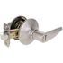 Shield Security Straight Privacy Door Lever 2-3/8" and 2-3/4" Backset Grade 3 Satin Chrome 6-Pack