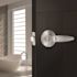Shield Security Straight Privacy Door Lever 2-3/8" and 2-3/4" Backset Grade 3 Satin Chrome 6-Pack