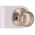 Flat Ball Dummy Door Knob Satin Nickel