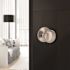 Flat Ball Dummy Door Knob Satin Nickel