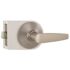 Straight Passage Hall/Closet Door Lever 2-3/8" and 2-3/4" Backset Grade 3 Satin Chrome 6-Pack