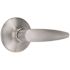 Straight Passage Hall/Closet Door Lever 2-3/8" and 2-3/4" Backset Grade 3 Satin Chrome 6-Pack