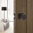 Contemporary Passage Door Knob 2-3/8" and 2-3/4" Backset Grade 3 Matte Black