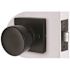 Contemporary Passage Door Knob 2-3/8" and 2-3/4" Backset Grade 3 Matte Black