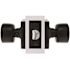 Contemporary Passage Door Knob 2-3/8" and 2-3/4" Backset Grade 3 Matte Black