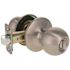 Round Privacy Door Knob 2-3/8" and 2-3/4" Backset Grade 3 Satin Stainless Steel