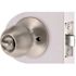 Round Privacy Door Knob 2-3/8" and 2-3/4" Backset Grade 3 Satin Stainless Steel