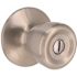 Tulip Privacy Door Knob 2-3/8" and 2-3/4" Backset Grade 3 Satin Nickel