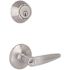 Straight Deadbolt and Entry Combo Pack 2-3/8" and 2-3/4" Backset Grade 3 Satin Chrome