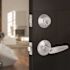 Straight Deadbolt and Entry Combo Pack 2-3/8" and 2-3/4" Backset Grade 3 Satin Chrome