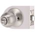 Shield Security Round Privacy Door Knob 2-3/8" and 2-3/4" Backset Grade 3 Satin Chrome 6-Pack