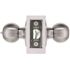 Shield Security Round Privacy Door Knob 2-3/8" and 2-3/4" Backset Grade 3 Satin Chrome 6-Pack