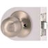 Round Passage Door Knob 2-3/8" and 2-3/4" Backset Grade 3 Satin Nickel 6-Pack