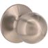 Round Passage Door Knob 2-3/8" and 2-3/4" Backset Grade 3 Satin Nickel 6-Pack