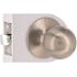 Round Passage Door Knob 2-3/8" and 2-3/4" Backset Grade 3 Satin Nickel 6-Pack
