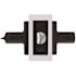 Modern Privacy Door Lever 2-3/8" and 2-3/4" Backset Grade 3 Matte Black 6-Pack