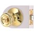 Tulip Privacy Bed/Bath Door Knob 2-3/8" and 2-3/4" Backset Grade 3 Bright Brass
