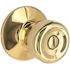 Tulip Privacy Bed/Bath Door Knob 2-3/8" and 2-3/4" Backset Grade 3 Bright Brass
