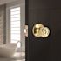 Tulip Privacy Bed/Bath Door Knob 2-3/8" and 2-3/4" Backset Grade 3 Bright Brass