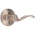 Wave Dummy Door Lever Right Handed Satin Nickel