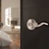 Wave Dummy Door Lever Right Handed Satin Nickel