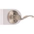 Wave Dummy Door Lever Right Handed Satin Nickel