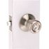 Tulip Entry Door Knob 2-3/8" and 2-3/4" Backset Grade 3 Satin Chrome