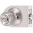 Tulip Entry Door Knob 2-3/8" and 2-3/4" Backset Grade 3 Satin Chrome