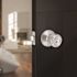 Tulip Entry Door Knob 2-3/8" and 2-3/4" Backset Grade 3 Satin Chrome