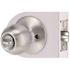 Round Entry Door Knob 2-3/8" and 2-3/4" Backset Grade 3 Satin Chrome