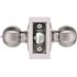 Round Entry Door Knob 2-3/8" and 2-3/4" Backset Grade 3 Satin Chrome