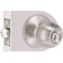 Round Entry Door Knob 2-3/8" and 2-3/4" Backset Grade 3 Satin Chrome