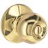 Round Privacy Bed/Bath Door Knob 2-3/8" and 2-3/4" Backset Grade 3 Bright Brass