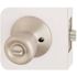 Tulip Entry Door Knob 2.375 and 2.75in. Backset Grade 3 Satin Nickel